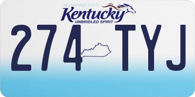 KY license plate 274TYJ