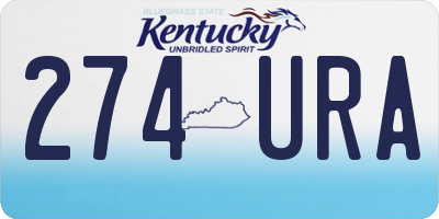 KY license plate 274URA