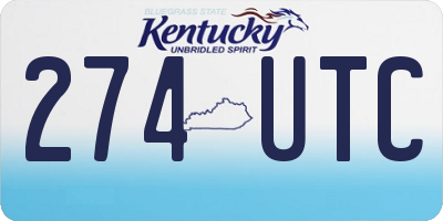 KY license plate 274UTC