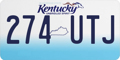 KY license plate 274UTJ