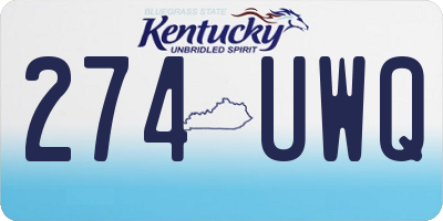 KY license plate 274UWQ