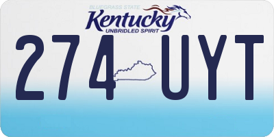 KY license plate 274UYT