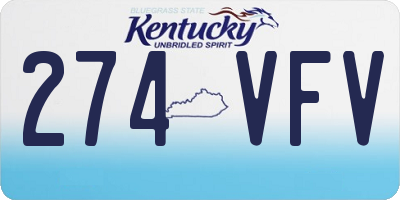 KY license plate 274VFV