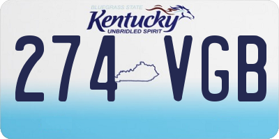 KY license plate 274VGB