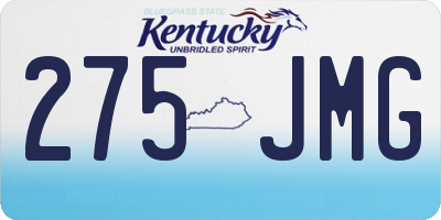 KY license plate 275JMG