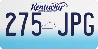 KY license plate 275JPG