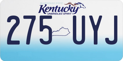 KY license plate 275UYJ