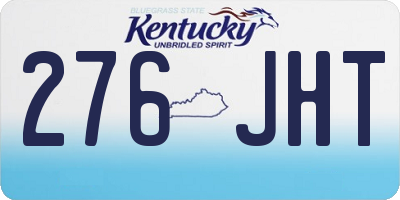 KY license plate 276JHT