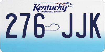 KY license plate 276JJK