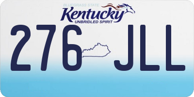 KY license plate 276JLL