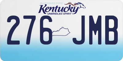 KY license plate 276JMB