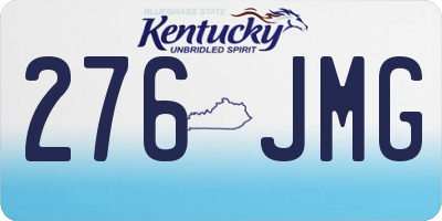KY license plate 276JMG