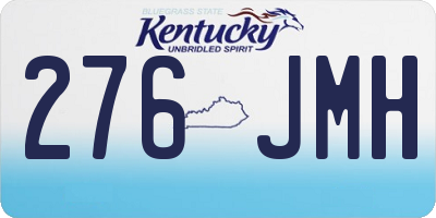 KY license plate 276JMH