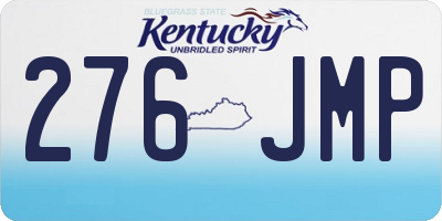 KY license plate 276JMP