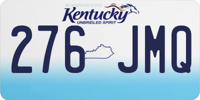 KY license plate 276JMQ