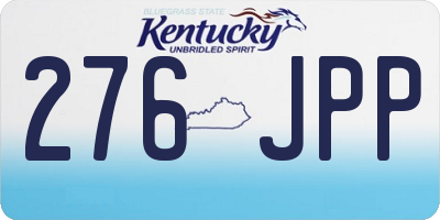 KY license plate 276JPP