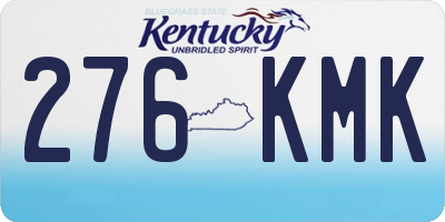 KY license plate 276KMK