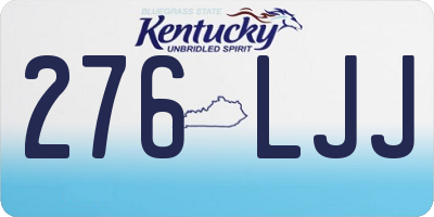 KY license plate 276LJJ