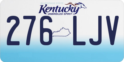 KY license plate 276LJV