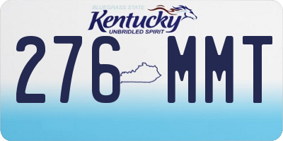 KY license plate 276MMT