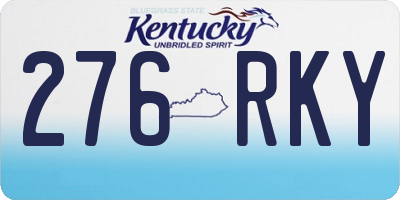 KY license plate 276RKY