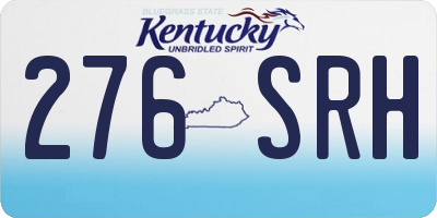 KY license plate 276SRH
