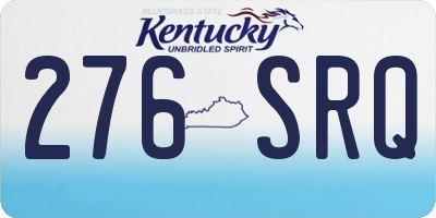 KY license plate 276SRQ