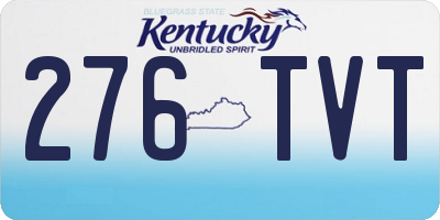 KY license plate 276TVT