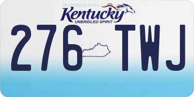 KY license plate 276TWJ