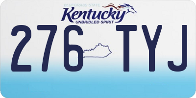 KY license plate 276TYJ