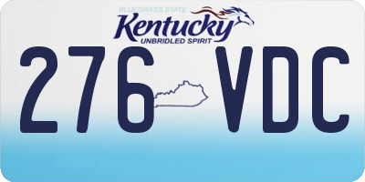 KY license plate 276VDC