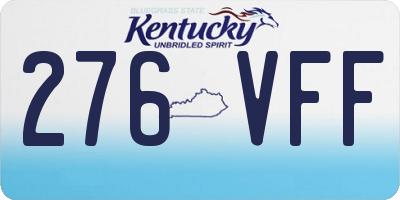 KY license plate 276VFF