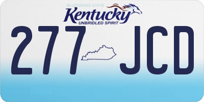 KY license plate 277JCD