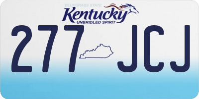 KY license plate 277JCJ