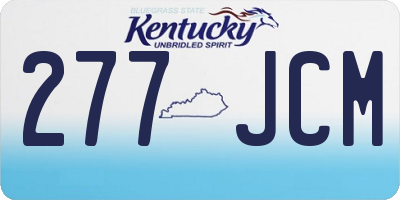 KY license plate 277JCM