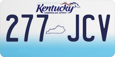KY license plate 277JCV