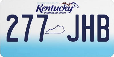 KY license plate 277JHB