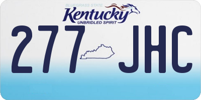KY license plate 277JHC