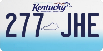 KY license plate 277JHE