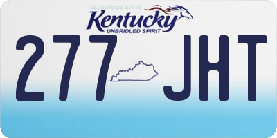 KY license plate 277JHT