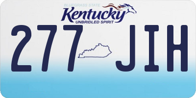 KY license plate 277JIH