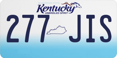 KY license plate 277JIS