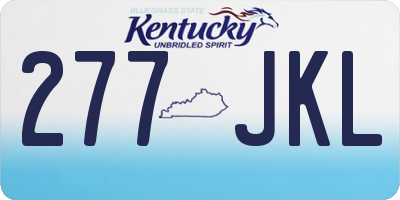 KY license plate 277JKL