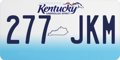 KY license plate 277JKM