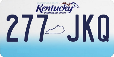 KY license plate 277JKQ