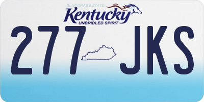 KY license plate 277JKS