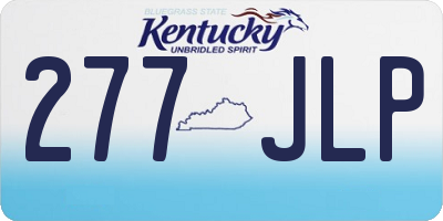 KY license plate 277JLP