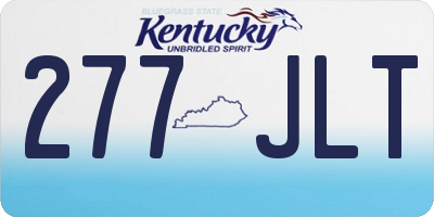 KY license plate 277JLT