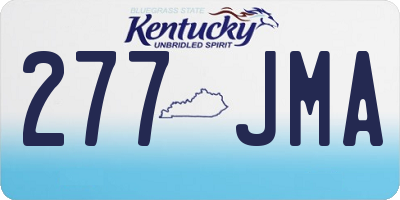 KY license plate 277JMA