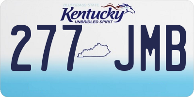 KY license plate 277JMB